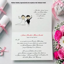 Zaproszenia Ślubne Model 4 różowy