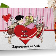Zaproszenia ślubne 12 - aniołki