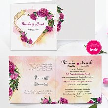 Zaproszenia ślubne personalizacją Rustykalne boho