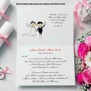 Zaproszenia Ślubne Model 4 różowy