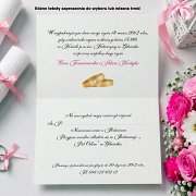 Zaproszenia Ślubne Model 5 różowy