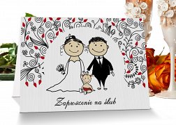 Zaproszenia ślubne mode 11 z dzieckiem  