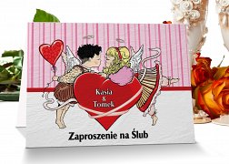 Zaproszenia ślubne 12 - aniołki