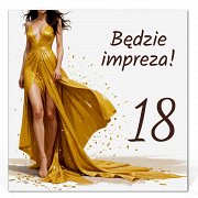 Zaproszenia na 18 urodziny Model Zo12 Zaproszenia na 18 urodziny Model Zo12