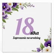 Zaproszenia na 18 urodziny Model Zo13 Zaproszenia na 18 urodziny Model Zo13