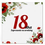 Zaproszenia na 18 urodziny Model Zo14 Zaproszenia na 18 urodziny Model Zo14