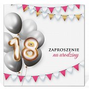 Zaproszenia na 18 urodziny Model Zo17 Zaproszenia na 18 urodziny Model Zo17