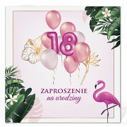 Zaproszenia na 18 urodziny Model Zo18 Zaproszenia na 18 urodziny Model Zo18