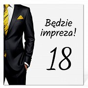 Zaproszenia na 18 urodziny Model Zo3 Zaproszenia na 18 urodziny Model Zo3
