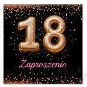 Zaproszenia na 18 urodziny Model Zo5