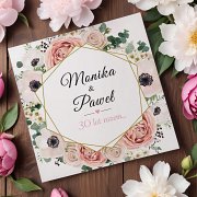 Zaproszenia rocznica ślubu Model rs17