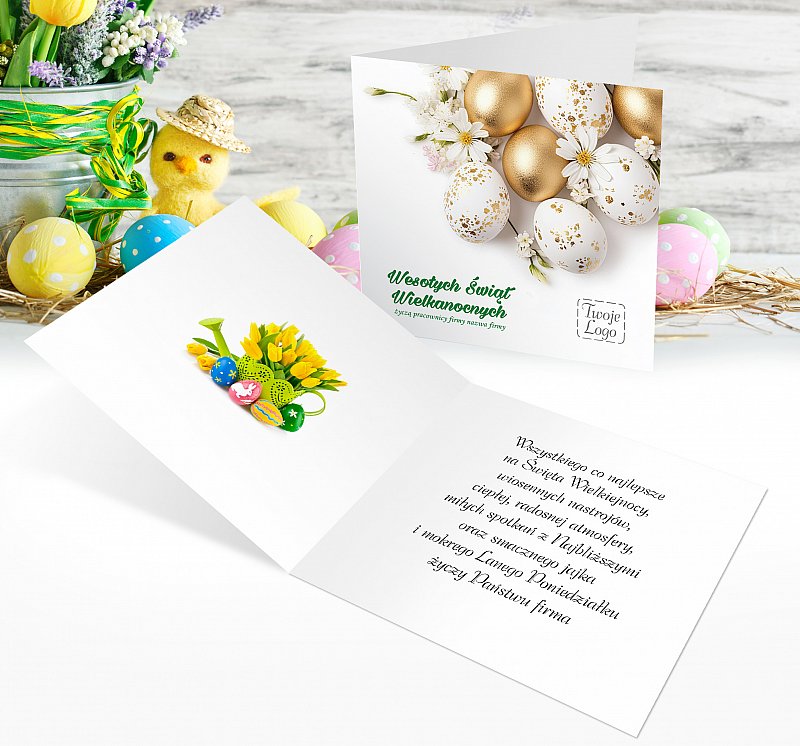 Kartki Wielkanocne Firmowe Model wk104