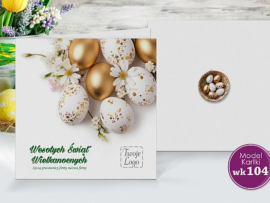 Kartki Wielkanocne Firmowe Model wk104