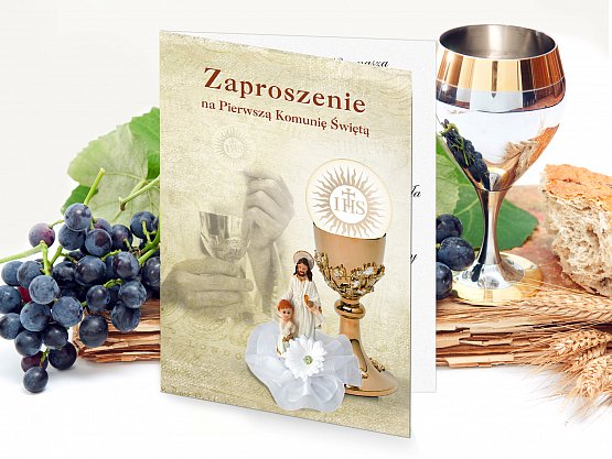 Zaproszenia Komunijne z własnymi danymi - kb3