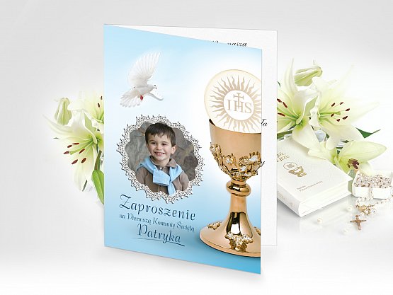 Zaproszenia komunijne - model 1