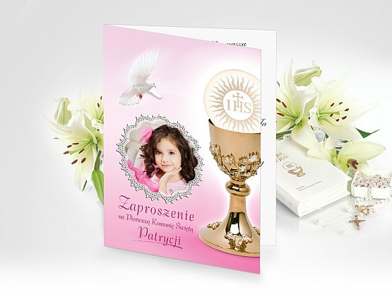 Zaproszenia komunijne - model 2
