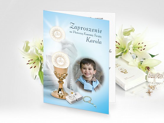 Zaproszenia komunijne - model 2