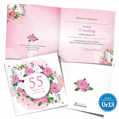 Zaproszenia na urodziny Model Ur13