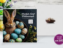 Kartki Wielkanocne Firmowe Model wk103