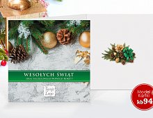 Kartki Świąteczne Firmowe Kwadratowe Model kb94
