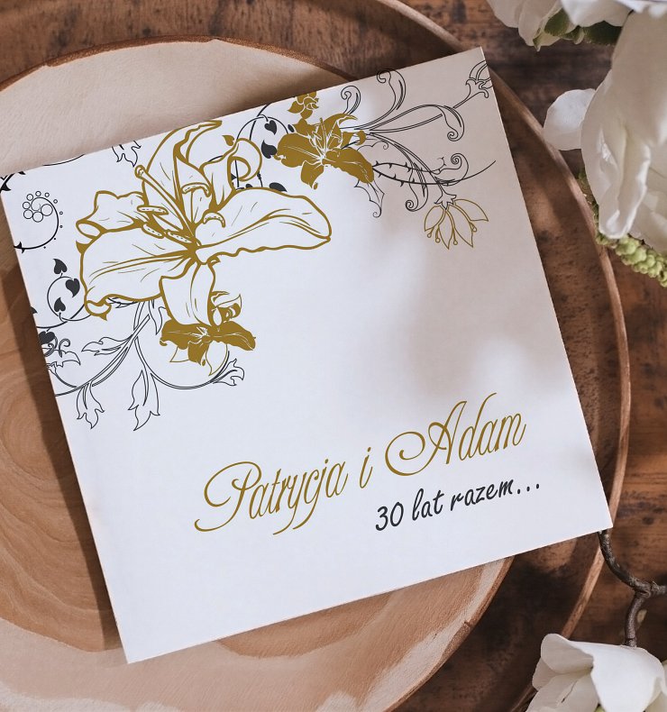 Zaproszenia rocznica ślubu Model rs11