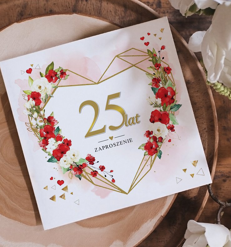 Zaproszenia rocznica ślubu Model rs15
