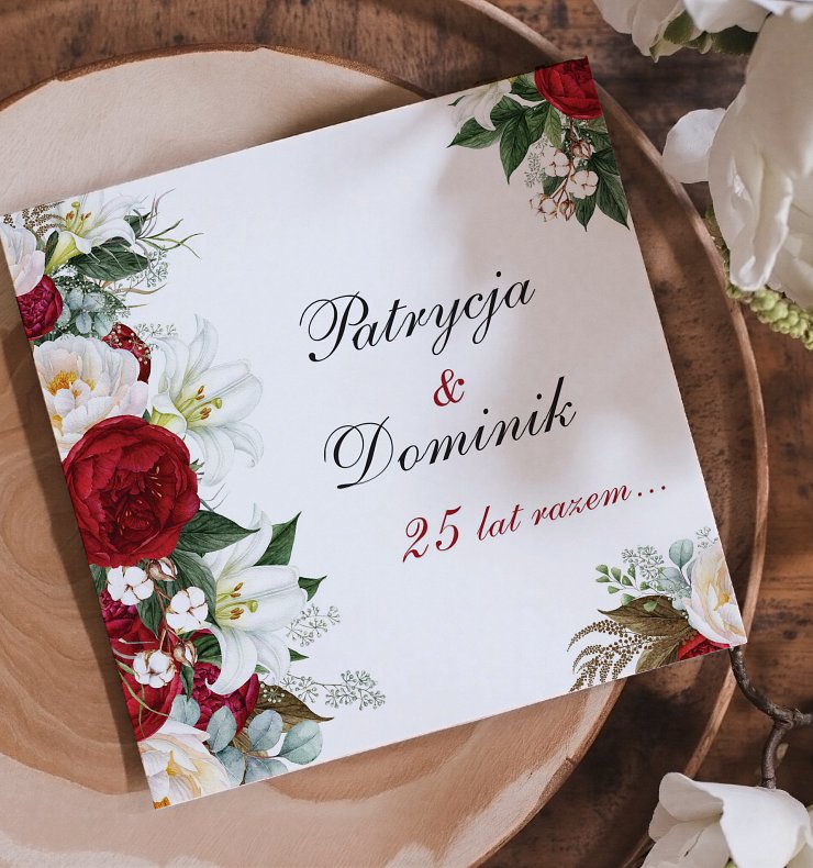 Zaproszenia rocznica ślubu Model rs9