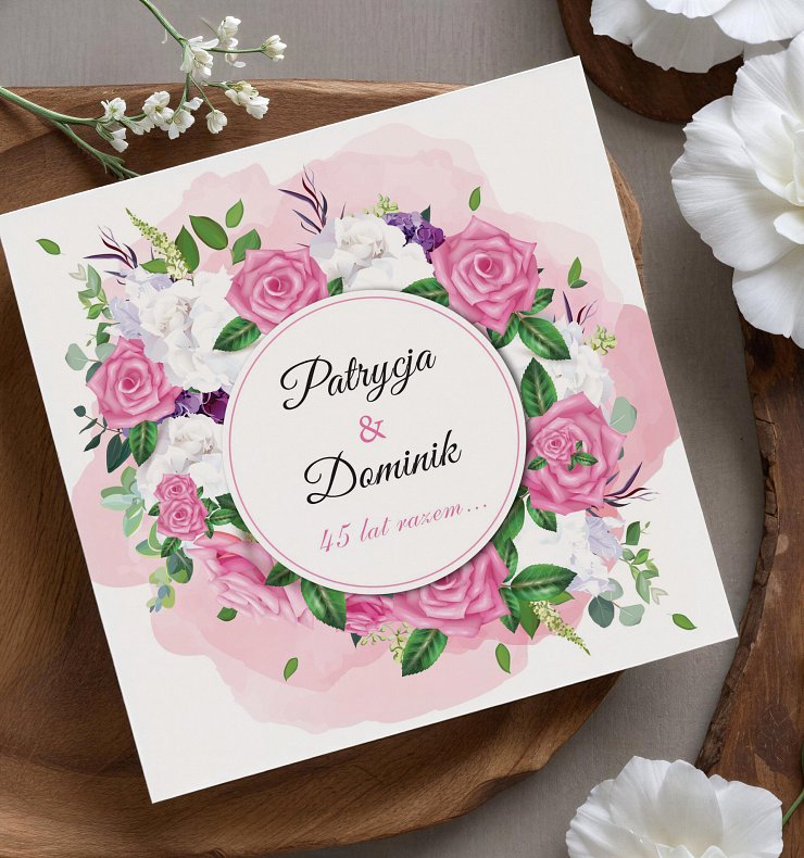 Zaproszenia rocznica ślubu Model rs13