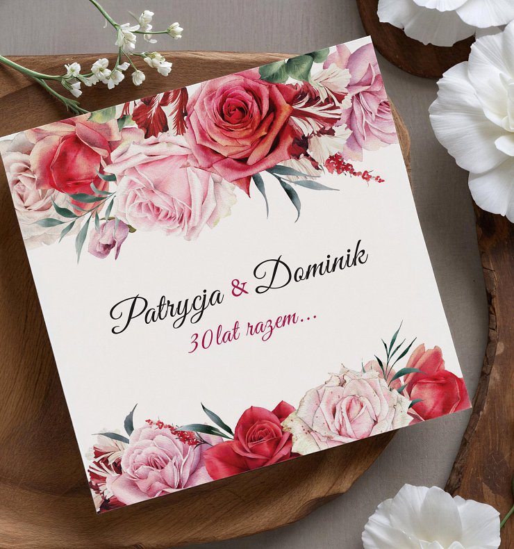 Zaproszenia rocznica ślubu Model rs2