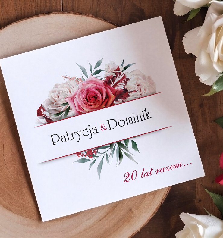 Zaproszenia rocznica ślubu Model rs10
