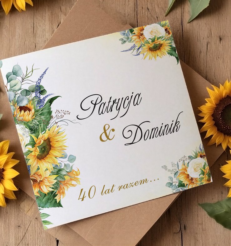 Zaproszenia rocznica ślubu Model rs4