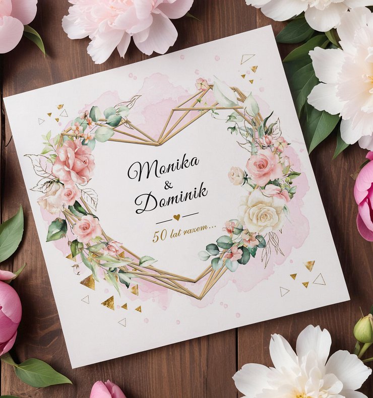 Zaproszenia rocznica ślubu Model rs14