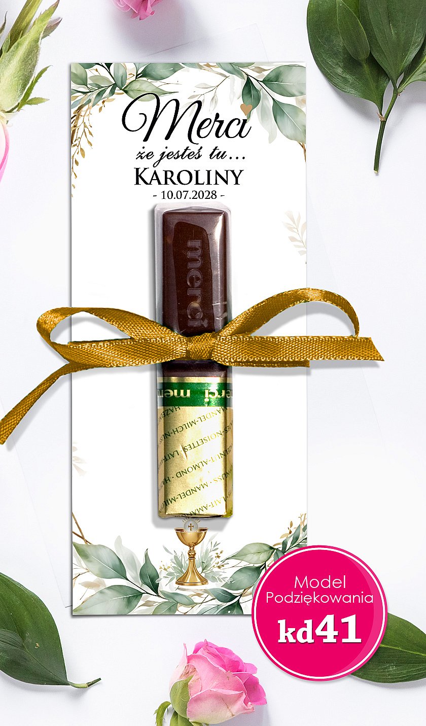 Podziękowania dla gości Merci Model mc41