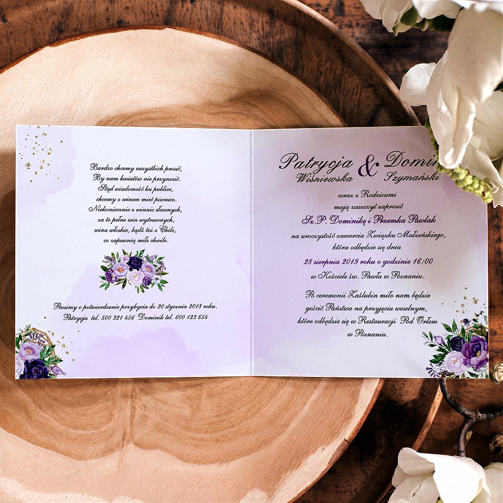Zaproszenia Ślubne Rustykalne Boho Serce Model ke6